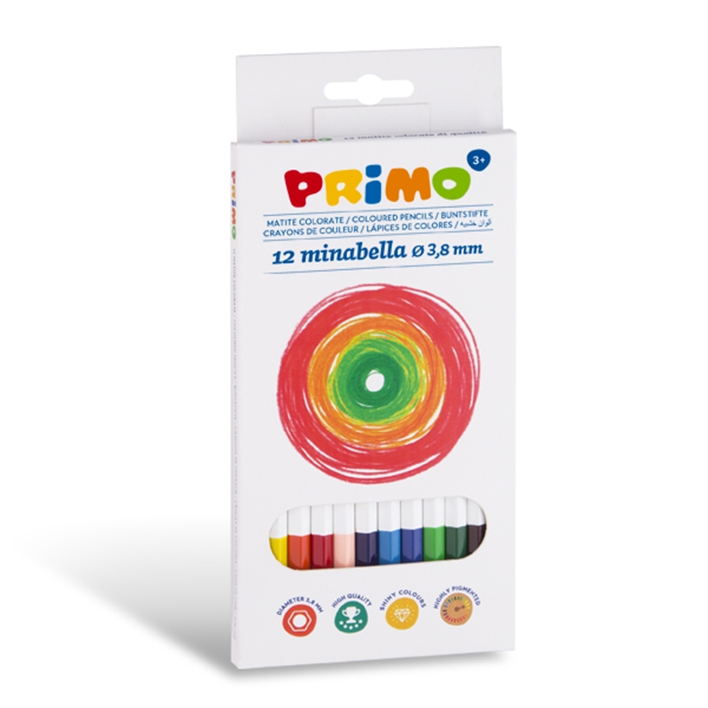 Pastelli primo minabella 18 colori