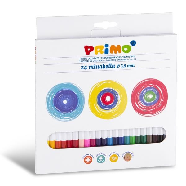 Pastelli primo minabella 24 colori