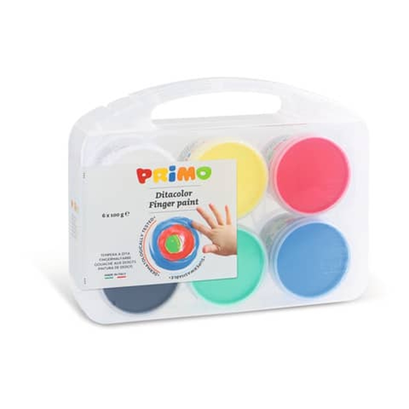 Colori a dita sc. 6 colori da 100 ml.
