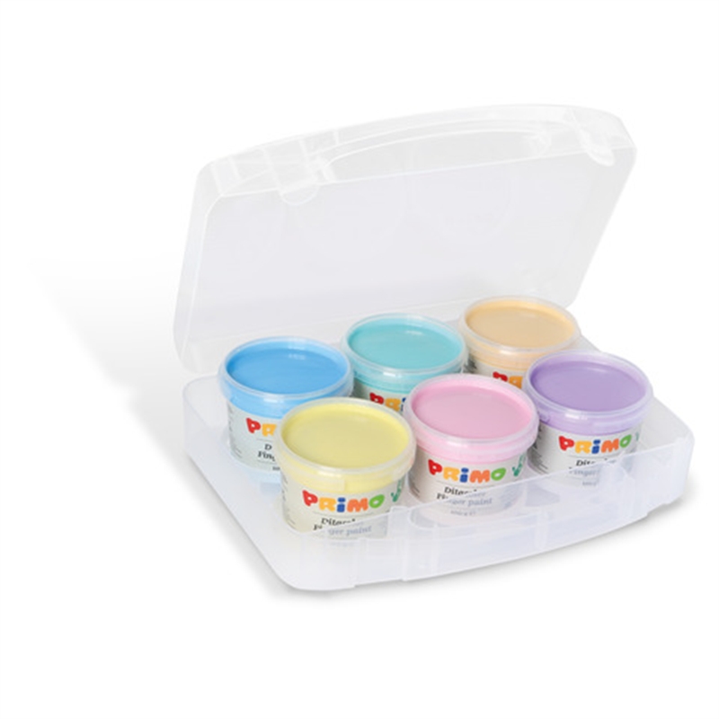 Colori a dita sc. 6 colori pastello da 100 ml.