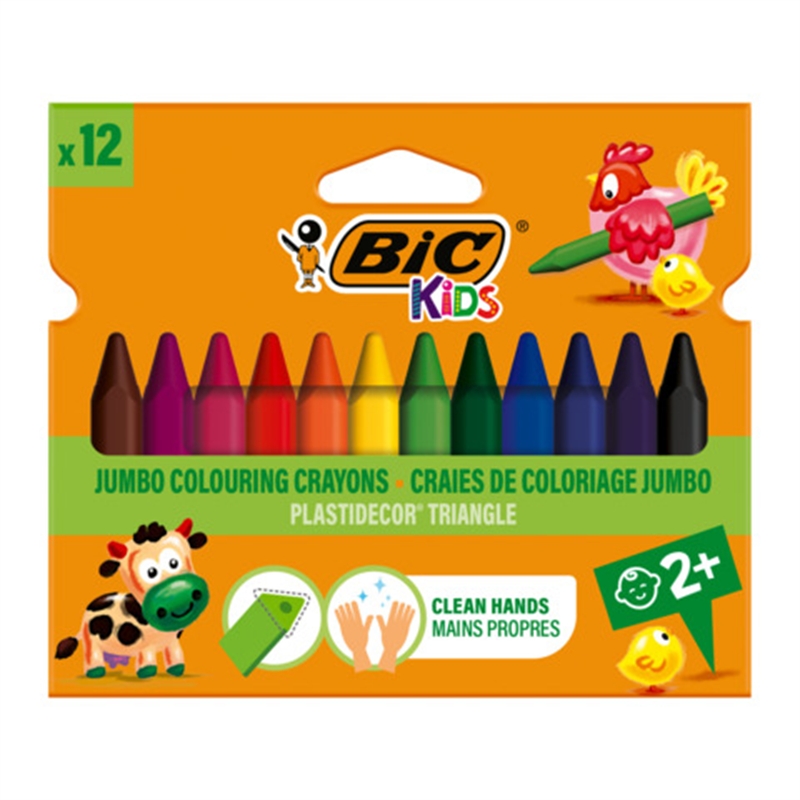 Pastelli a cera plastidecor Kids 12 colori