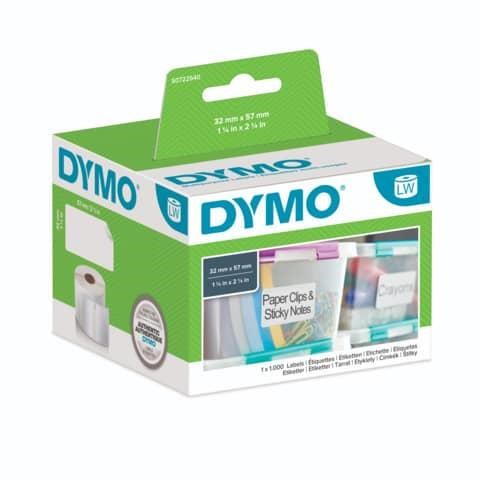 Etichette labelwriter 57x32 mm. multiuso bianco