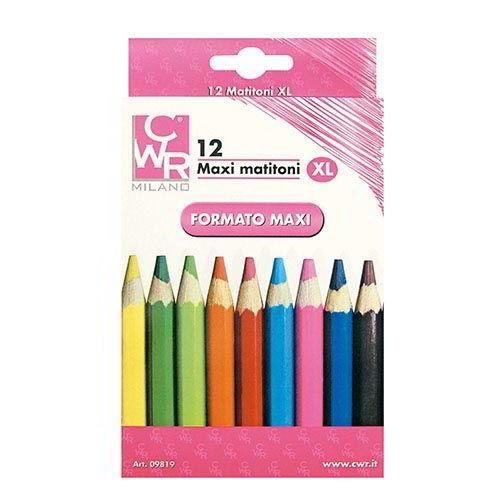 Pastelli in legno graph color maxi scatola 12 colori