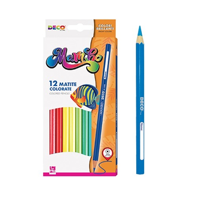 Pastelli in legno graph color scatola 12 colori