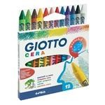Pastelli a cera scatola 12 colori giotto