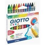 Pastelli a cera scatola 24 colori giotto