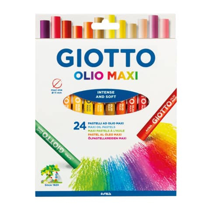 Pastelli ad olio scatola 24 colori giotto