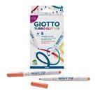 Pennarelli punta piccola scatola 8 colori pastel turboglitter giotto