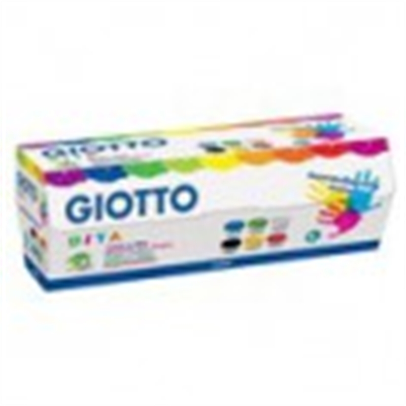 Colori a dita 6 barattoli da 100 ml. Giotto