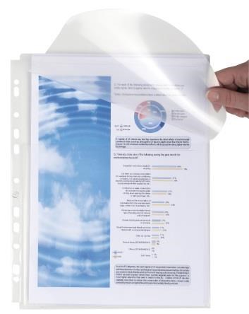 Busta con foratura cm.22x30 con soffietto chiusa con patella