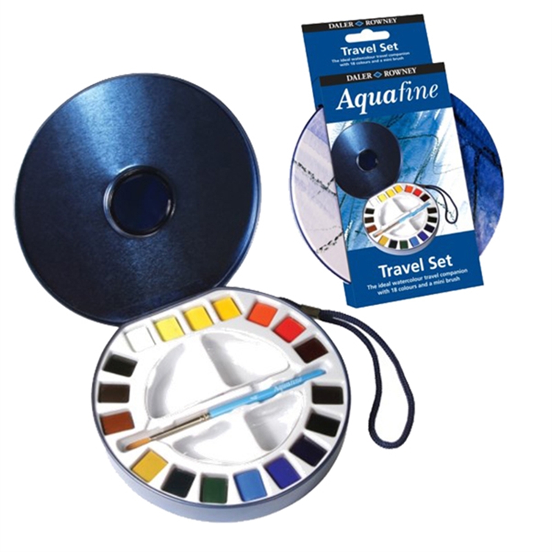 Acquarelli acquafine travel set 18 mezzi godets