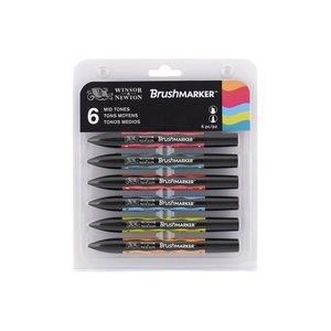 Pennarelli Brushmarker kit 6 pezzi