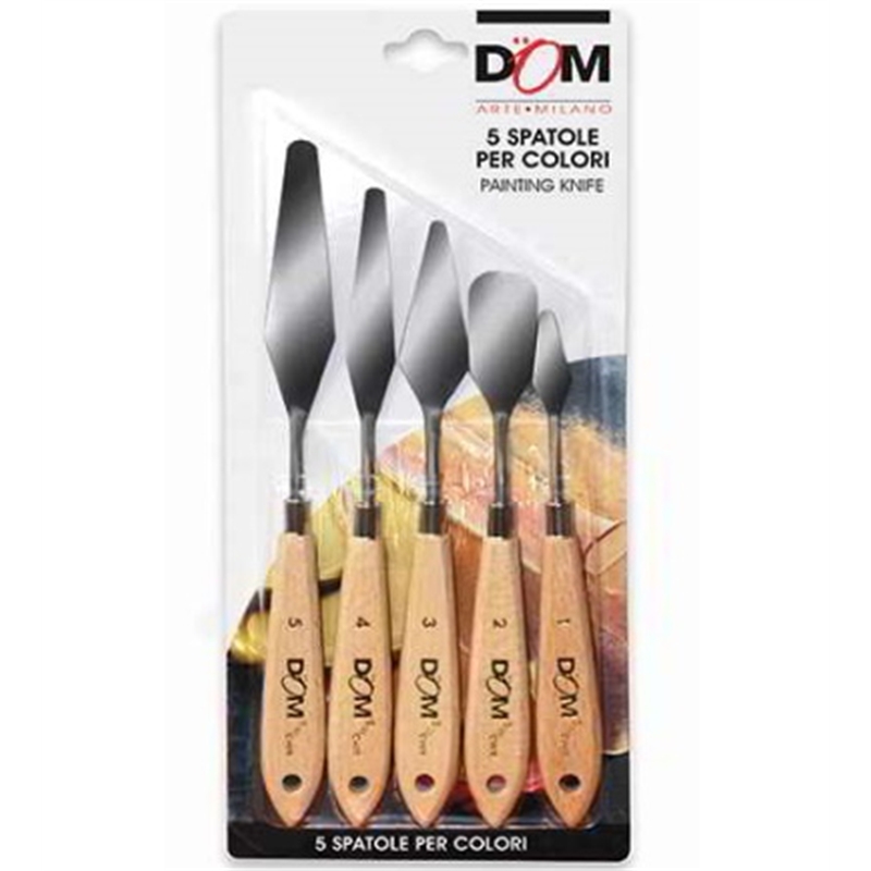 Spatole per colori set 5 pz.