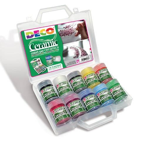 Colori per ceramica conf. 10 flaconi