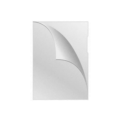 Cartellina in plastica cm. 22x30 con apertura ad L 50 pz. basso spessore