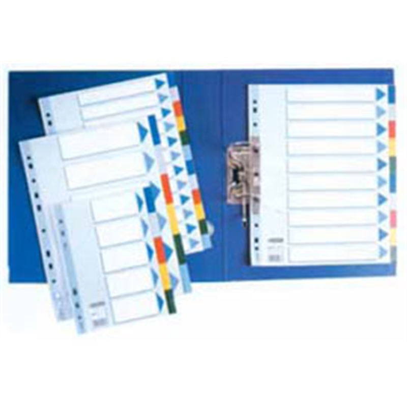 Divisori in PPL A4 12 tasti colorati