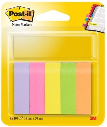 Segnapagina Post-it 5X100 15X50 mm. 670-5
