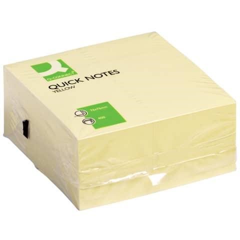 Blocco 400 fogli adesivi mm.76x76 riposizionabili gialli