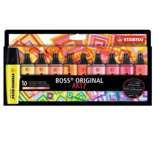 Evidenziatore stabilo boss set Arty 10 pz.