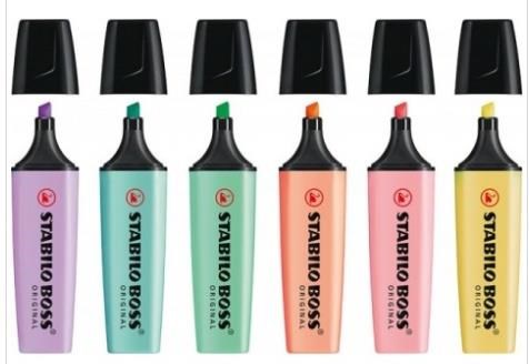 Evidenziatore Stabilo boss pastel