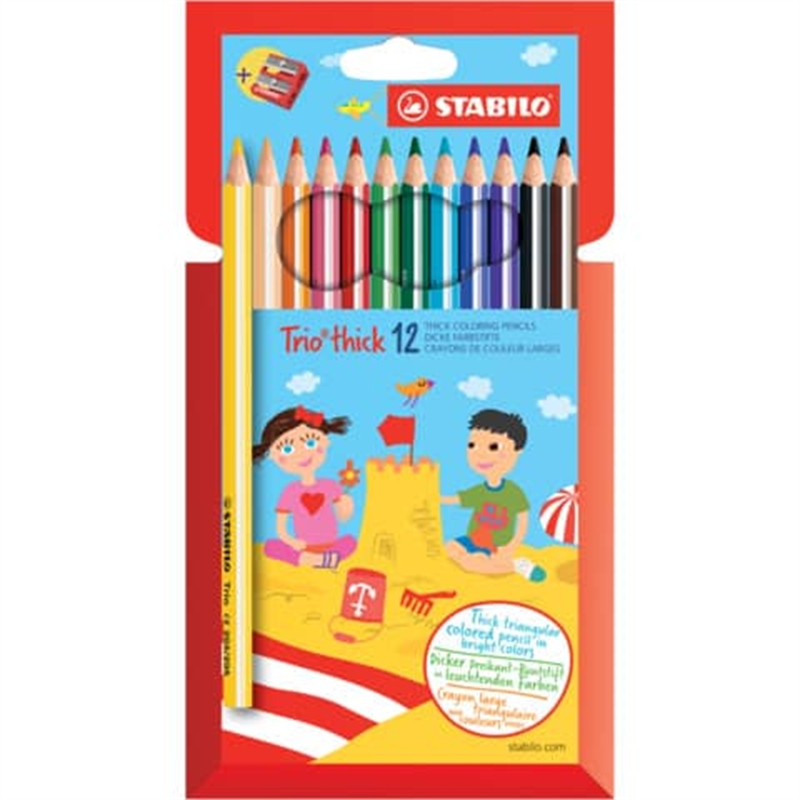 Pastelli Trio maxi 12 colori