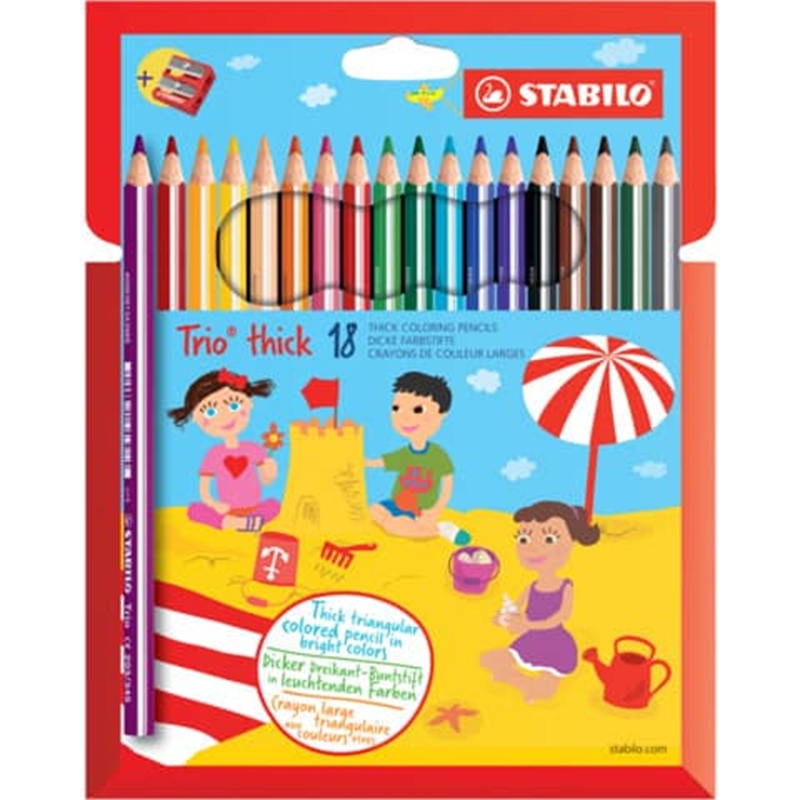 Pastelli Trio maxi 18 colori