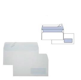 Busta bianca 11x23 con finestra 500 pz.