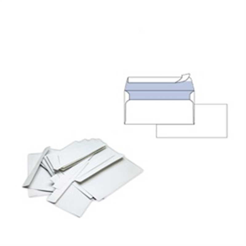 Busta bianca 11x23 senza finestra 500 pz.