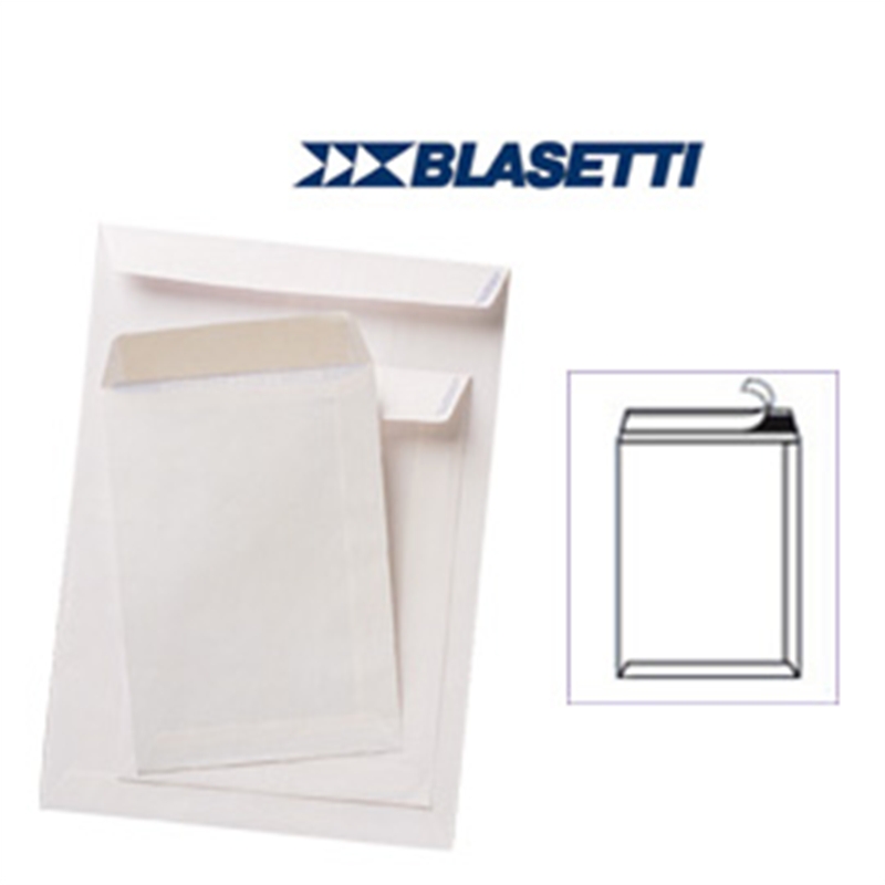 Busta a sacco bianca cm. 16x23 25 pz.