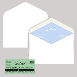 Busta bianca gommata 12x18 25 pz.