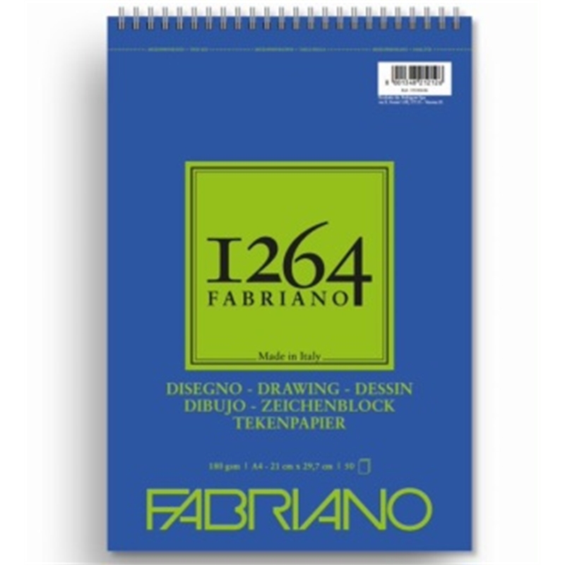 Blocco drawing A5 30 fg. 180 gr/m  spiralato in alto