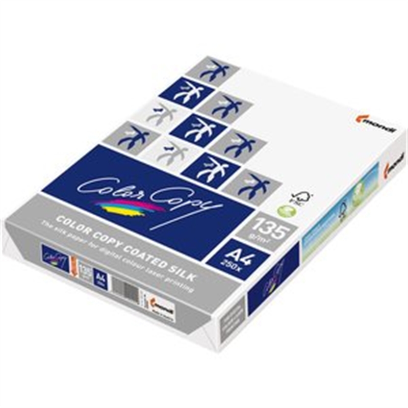 Carta A3 bianca COATED SILK 135 gr