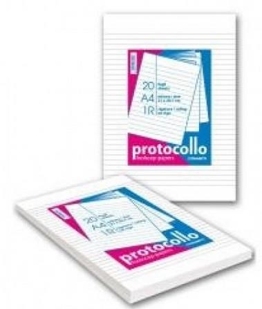 Protocollo pacchi 20 fg.