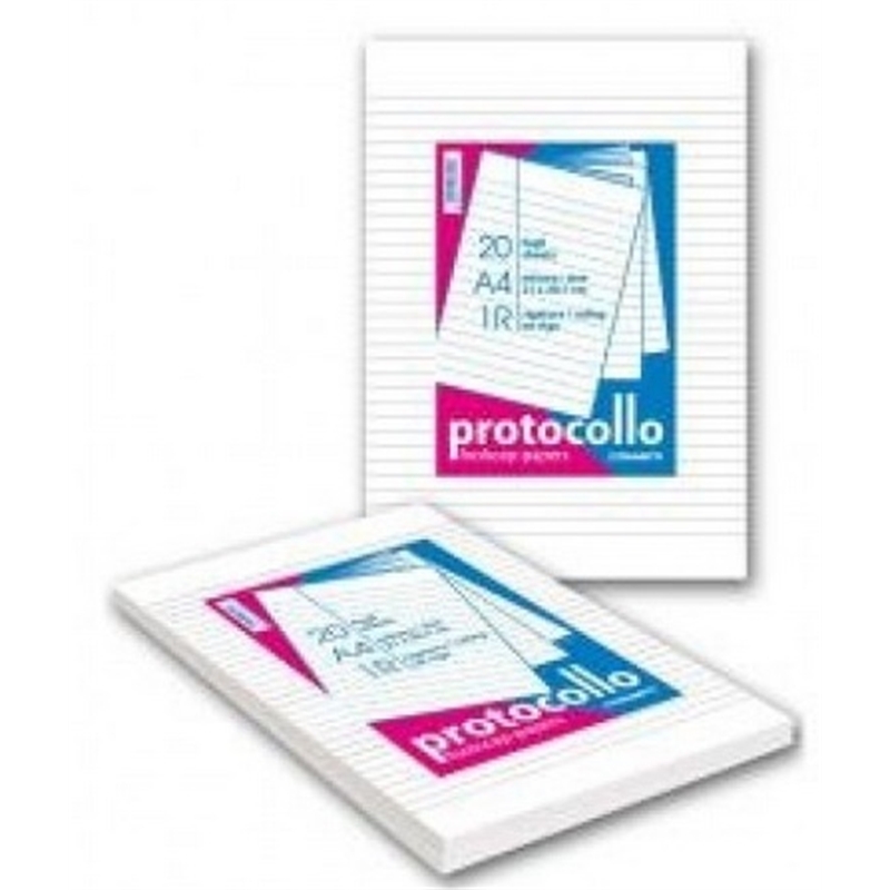 Protocollo pacchi 20 fg.