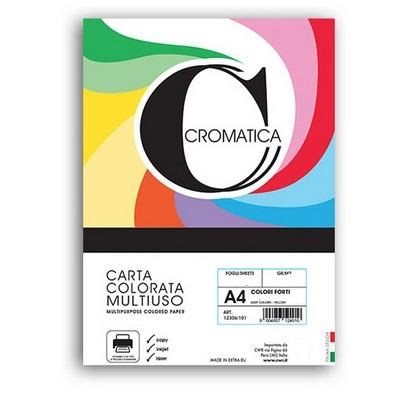 Risma 250 fg. carta 80 gr. A4 colori intensi assortiti