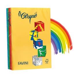 Risma 500 fg. carta 80 gr. A4 colori intensi assortiti Le Cirque