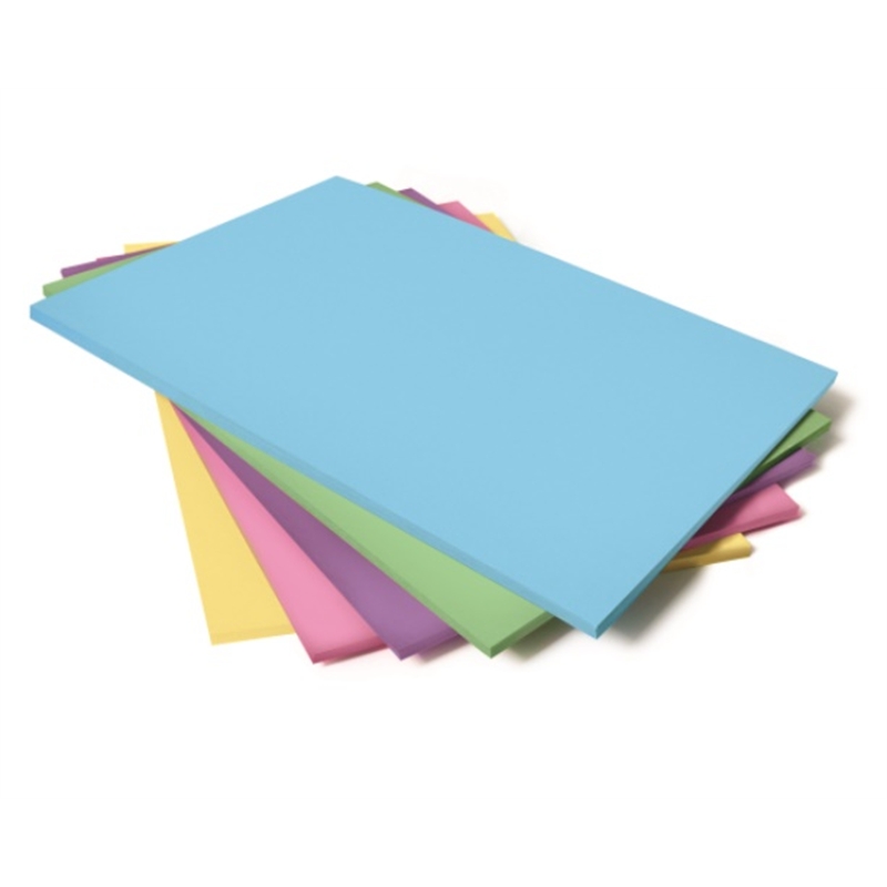Risma 100 fg. carta 80 gr. A4 colori tenui assortiti Risma acqua
