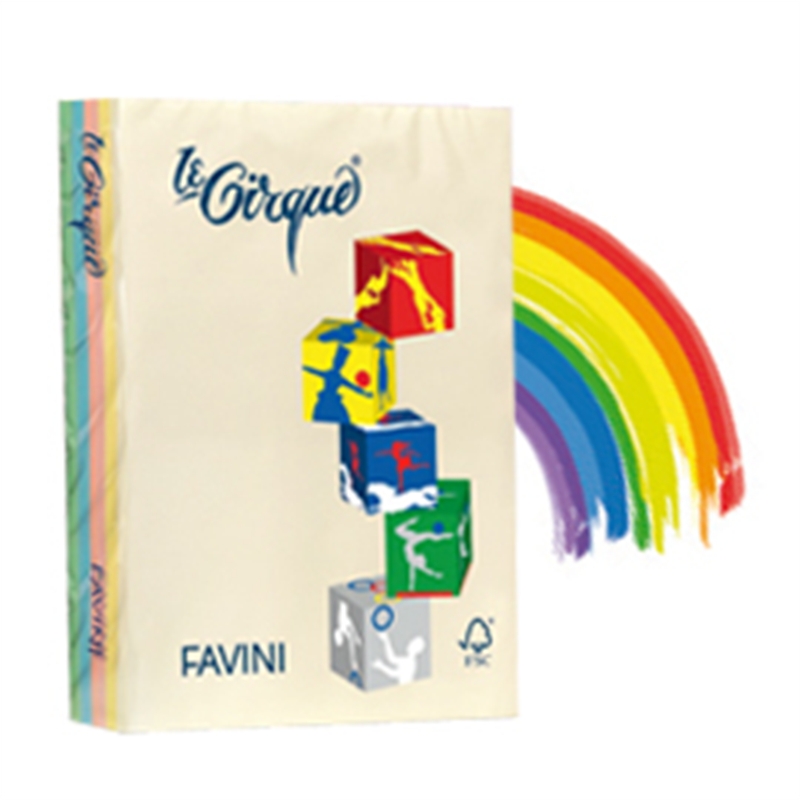 Risma Le Cirque A4 Gr.80 Fg.250 Assortit