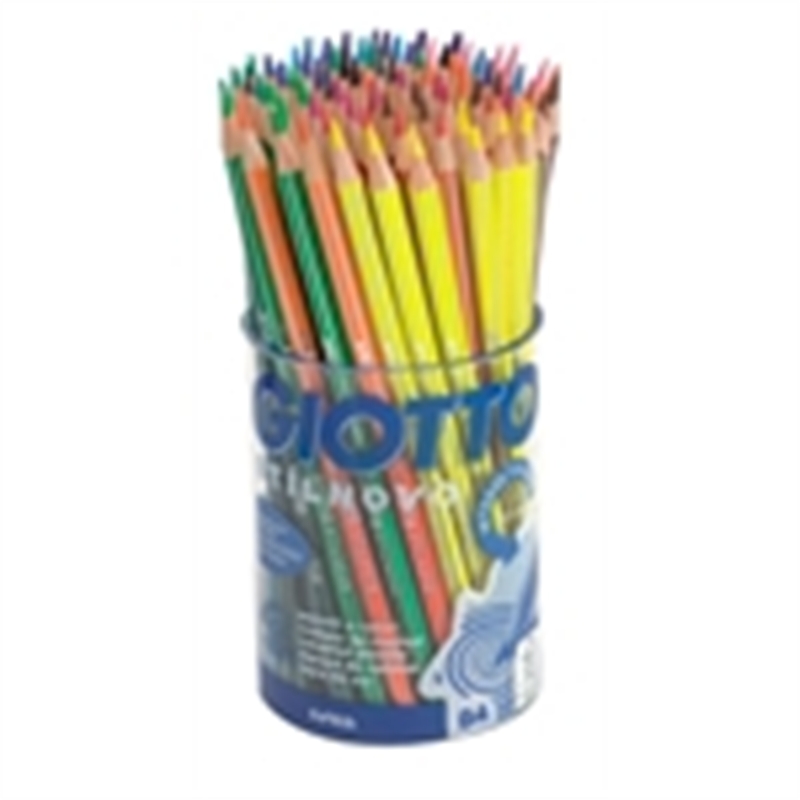Pastelli in legno GIOTTO stilnovo barattolo 84 pz.