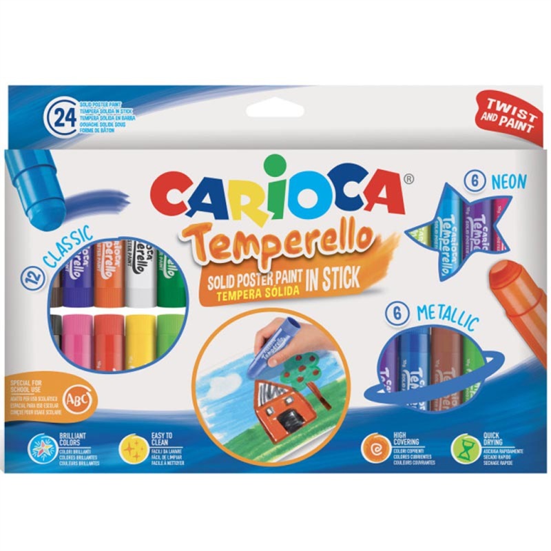 Tempera solida 24 colori