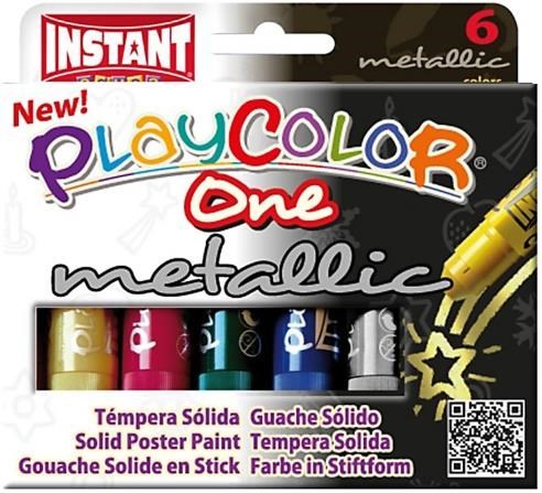 Tempera Solida Instant 6 Colori Metallic