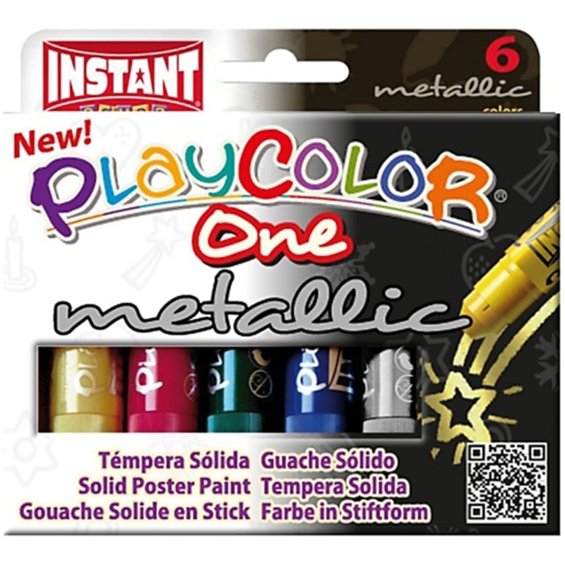 Tempera Solida Instant 6 Colori Metallic