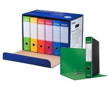 Registratore cm. 35x28x8 a 2 anelli OXFORD G85 6 pz.