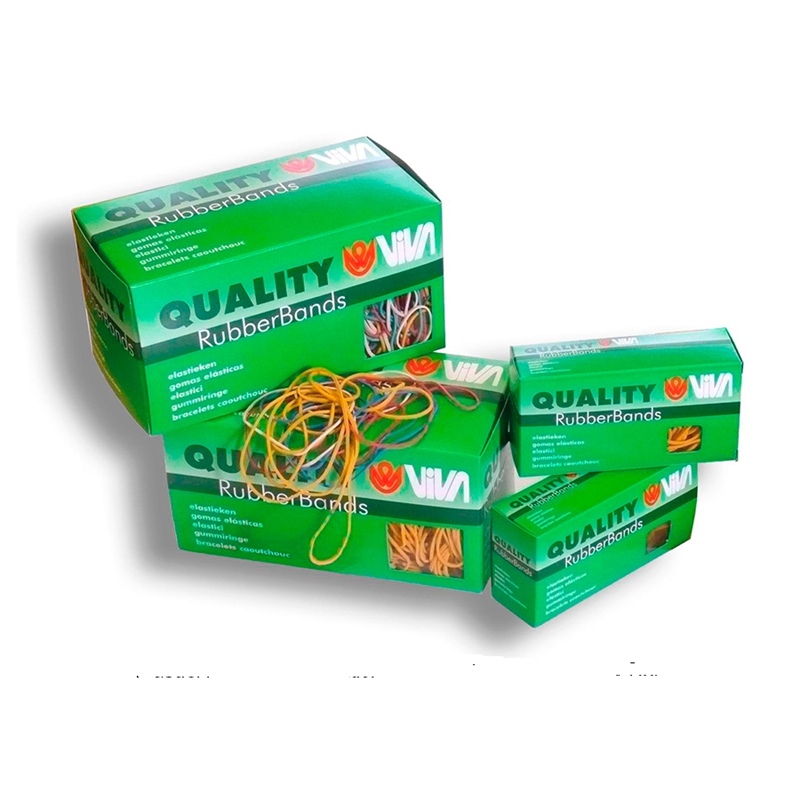 Elastici tondi in gomma scatola 100 gr.