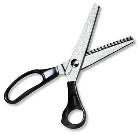 Forbice zig-zag tagliacampioni cm.20