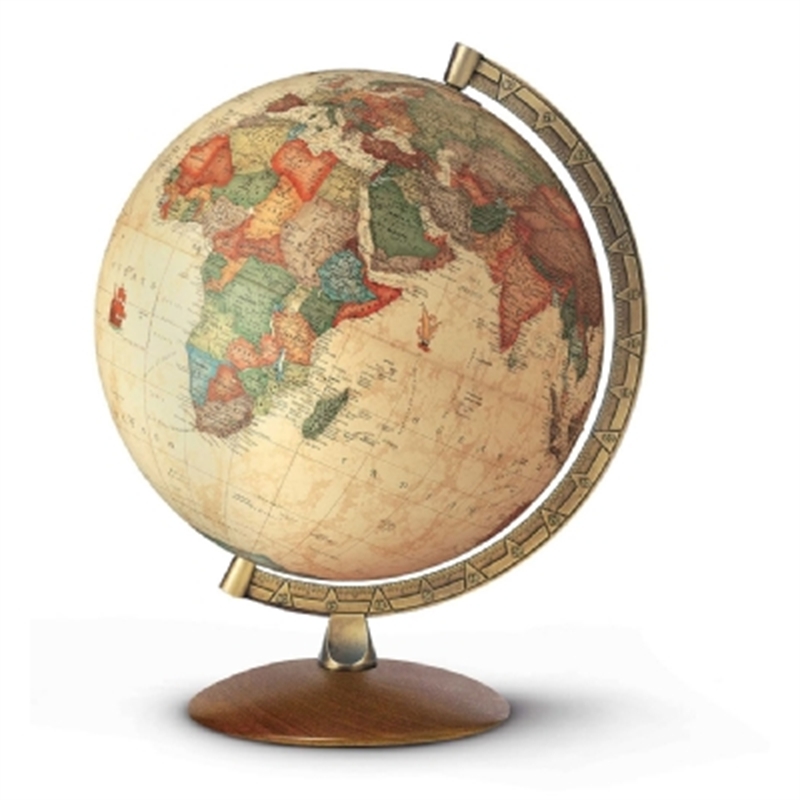 Globo Antiqus   30  Liscio Base Legno