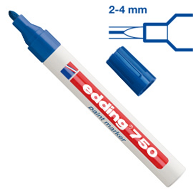 Pennarello a vernice punta media 5 mm. Edding 750