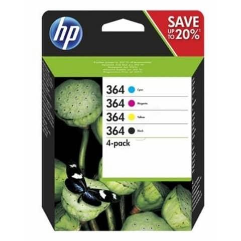 Hp cartuccia inkjet 364 pack 4 pz.