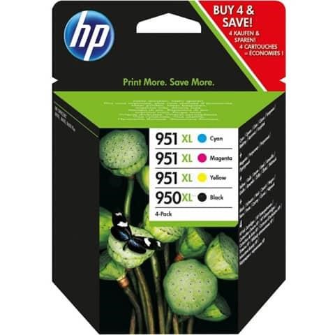 Hp cartuccia inkjet 951XL+950XL colori+nero