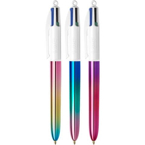Penna a sfera 4 colori metal